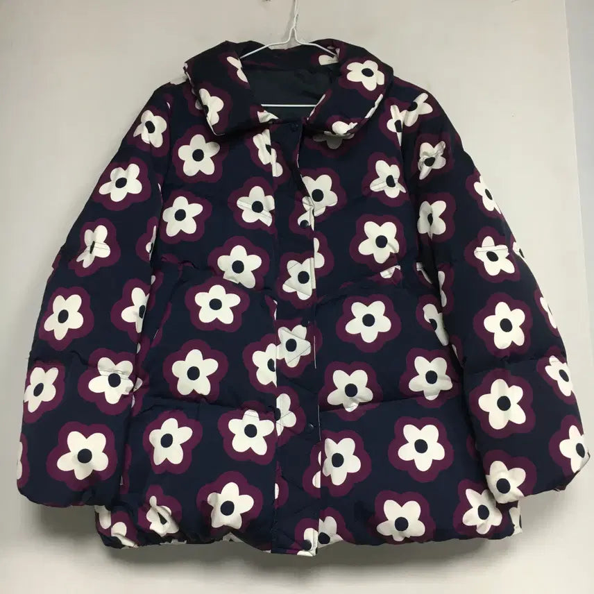[BUNJANG] GIVY Goose Down Floral Pattern Padded Jacket 66 / GIVY 기비 꽃무늬 구스 패딩 66