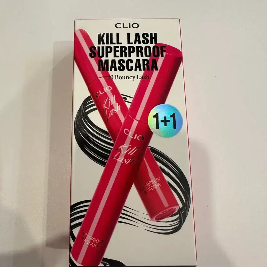 [BUNJANG] CLIO Kill Lash Superproof Mascara 1+1 Set (Sealed) / 미개봉)클리오 킬래쉬 슈퍼프루프 마스카라 1+1 기획세트 20 탱글가닥