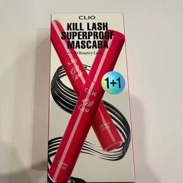 [BUNJANG] CLIO Kill Lash Superproof Mascara 1+1 Set (Sealed) / 미개봉)클리오 킬래쉬 슈퍼프루프 마스카라 1+1 기획세트 20 탱글가닥