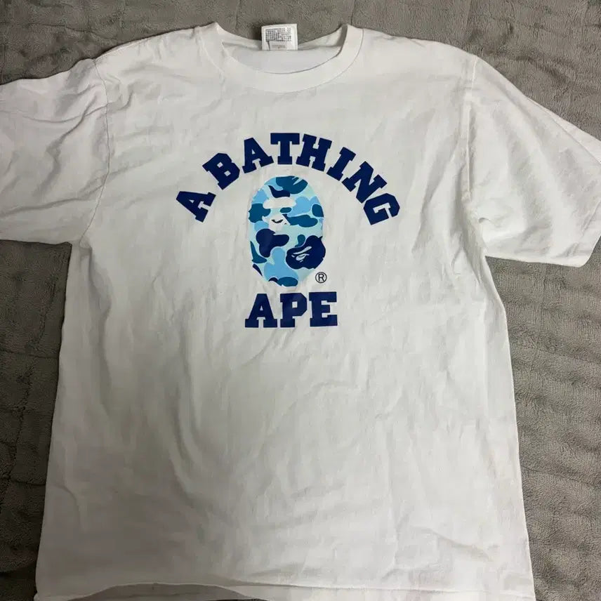 [BUNJANG] BAPE Camo Short Sleeve Tee Blue / 베이프 카모 반팔 블루