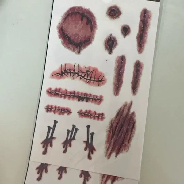 [BUNJANG] Halloween Scar Makeup Stickers / 할로윈 상처 분장 스티커