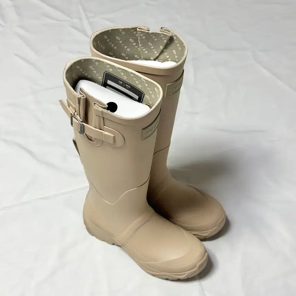[BUNJANG] PAZZAL Long Rain Boots Ivory Size 240 / 파잘 롱 레인부츠 아이보리 240