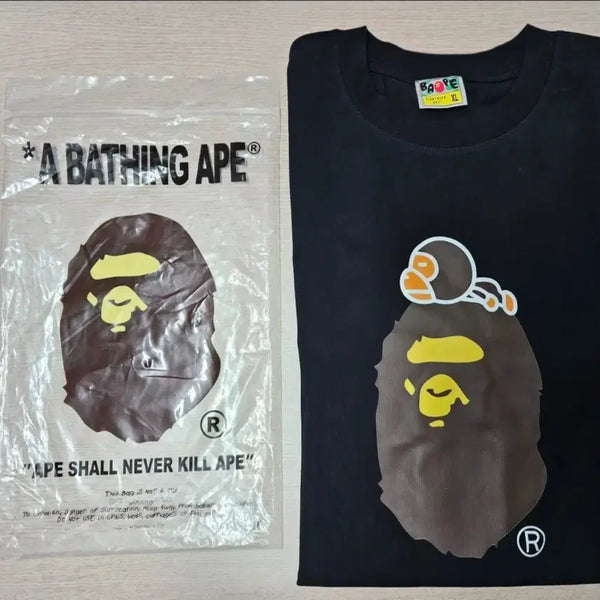 [BUNJANG] A Bathing Ape Baby Milo T-Shirt Black XL / 베이프 베이비 마일로 티셔츠 블랙 XL