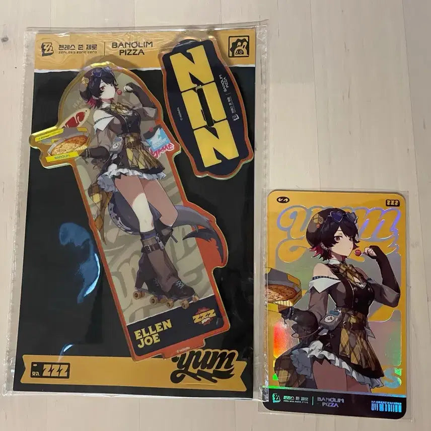 [BUNJANG] Zenless Zone Zero Ellen Acrylic Photocard Bundle Set (Unused Redeem Code) / (리딤미사용) 젠레스 존 제로 젠존제 반올림피자 콜라보 엘렌 조 아크릴 포토카드 일괄