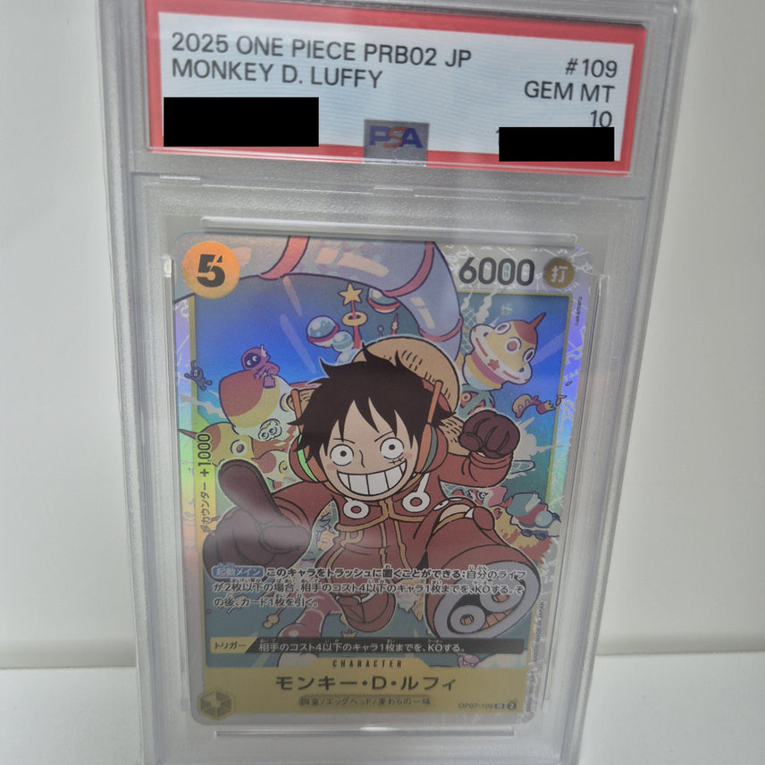 [BUNJANG] One Piece TCG Monkey D. Luffy Illustration SR OP07-109 PSA 10 / 원피스 TCG 몽키 D. 루피 일러스트 SR OP07-109 psa10