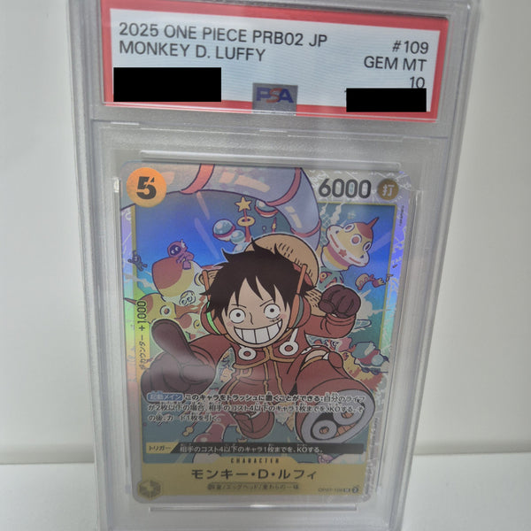 [BUNJANG] One Piece TCG Monkey D. Luffy Illustration SR OP07-109 PSA 10 / 원피스 TCG 몽키 D. 루피 일러스트 SR OP07-109 psa10