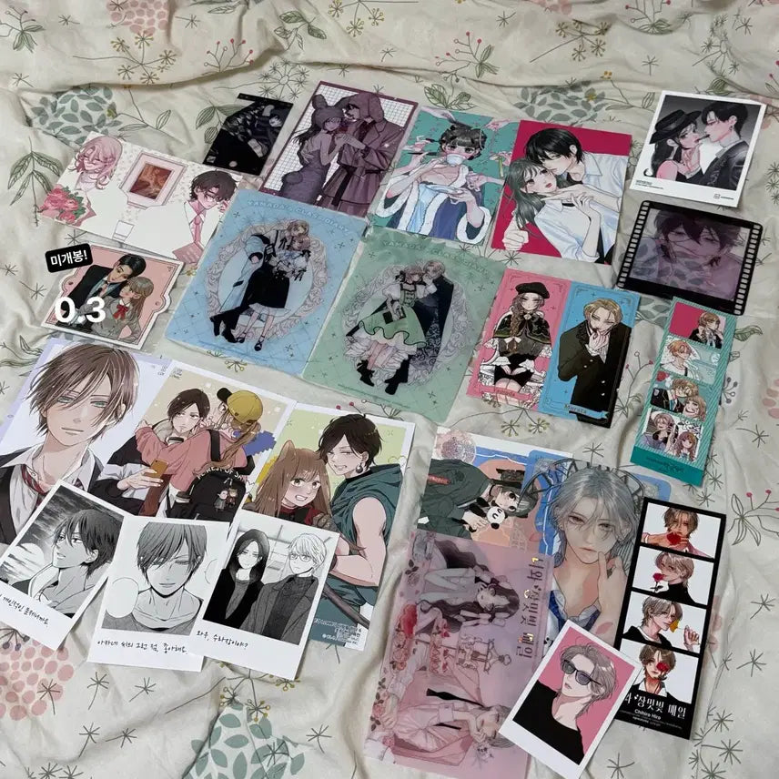 [BUNJANG] Pure Romance Comic Goods Postcard Set (First Edition) / 순정만화 굿즈 엽서 초판 판매합니다!
