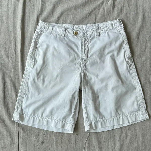[BUNJANG] Polo Ralph Lauren Vintage Safari Stitch White Chino Shorts / 폴로 빈티지 사파리 스티치 화이트 치노 반바지 33