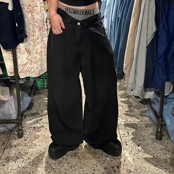 [BUNJANG] Akademiks Washed Hip Hop Denim Pants / Akademiks 아카데믹스 워싱 힙합 데님 팬츠