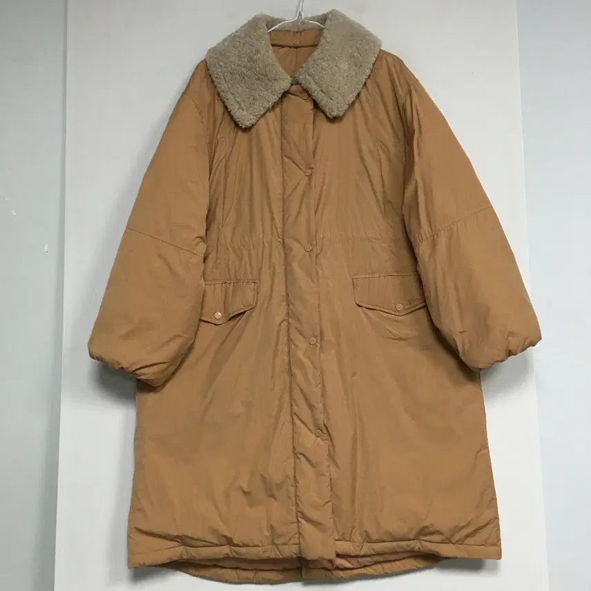[BUNJANG] Thursday Island Boucle Collar Long Padding M / 써스데이아일랜드 부클카라 다운 롱패딩 M