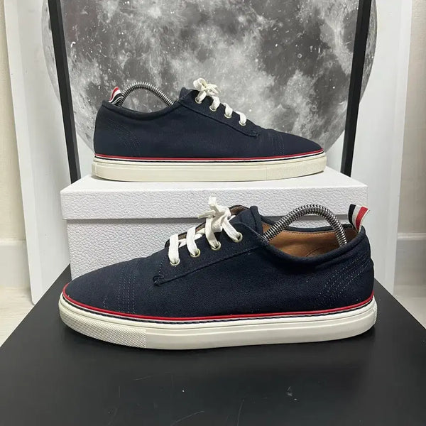 [BUNJANG] Thom Browne Canvas Sneakers - Size 43 / 정품 43) 톰브라운 캔버스 스니커즈 275