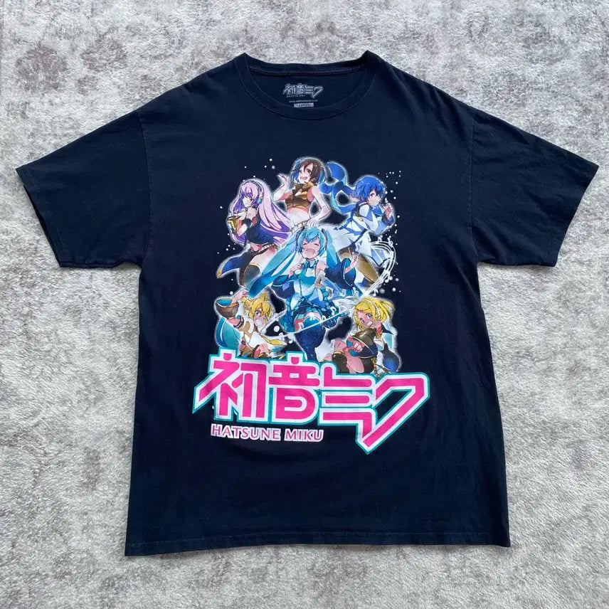 [BUNJANG] Hatsune Miku Official Animation T-Shirt / 하츠네 미쿠 오피셜 애니메이션 티셔츠 애니티