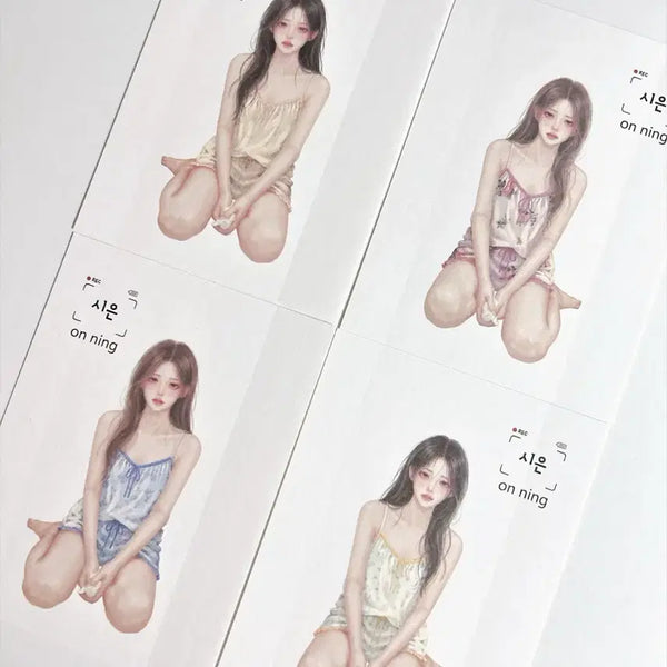 [BUNJANG] Onningi Sieun 4 Types Sticker Set (4 Sheets) / 온닝이 인스 시은 4종 4매