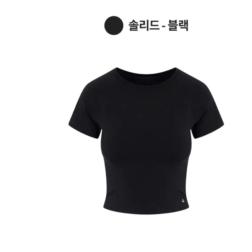 [BUNJANG] Andar A-Touch Face Short Sleeve Crop T-Shirt / 안다르 크롭 반팔