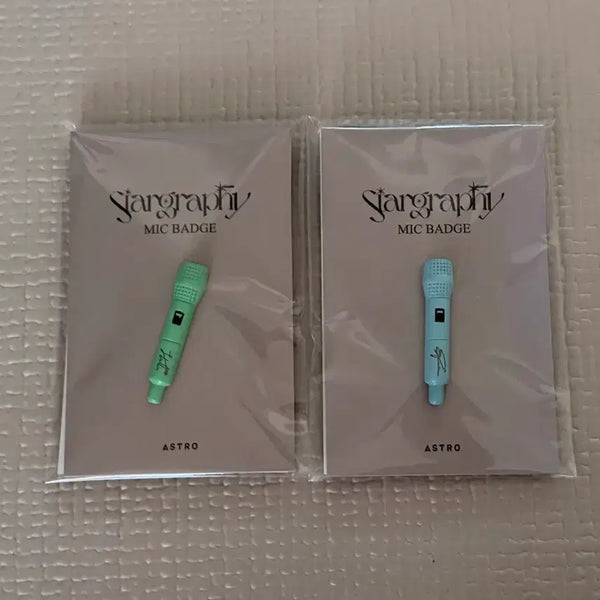 [BUNJANG] ASTRO MJ Badge (JinJin, SanHa) / 아스트로 마이크 뱃지