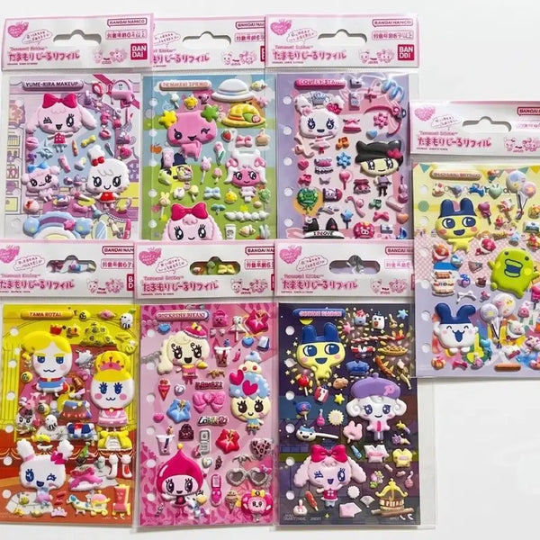 [BUNJANG] Bandai Tamagotchi Tamamori Seal Refill Sticker Book / 다마고치 스티커 일본 일판 타마모리 씰 리필 반다이 입체 다이어리 스티커북 씰 바인더