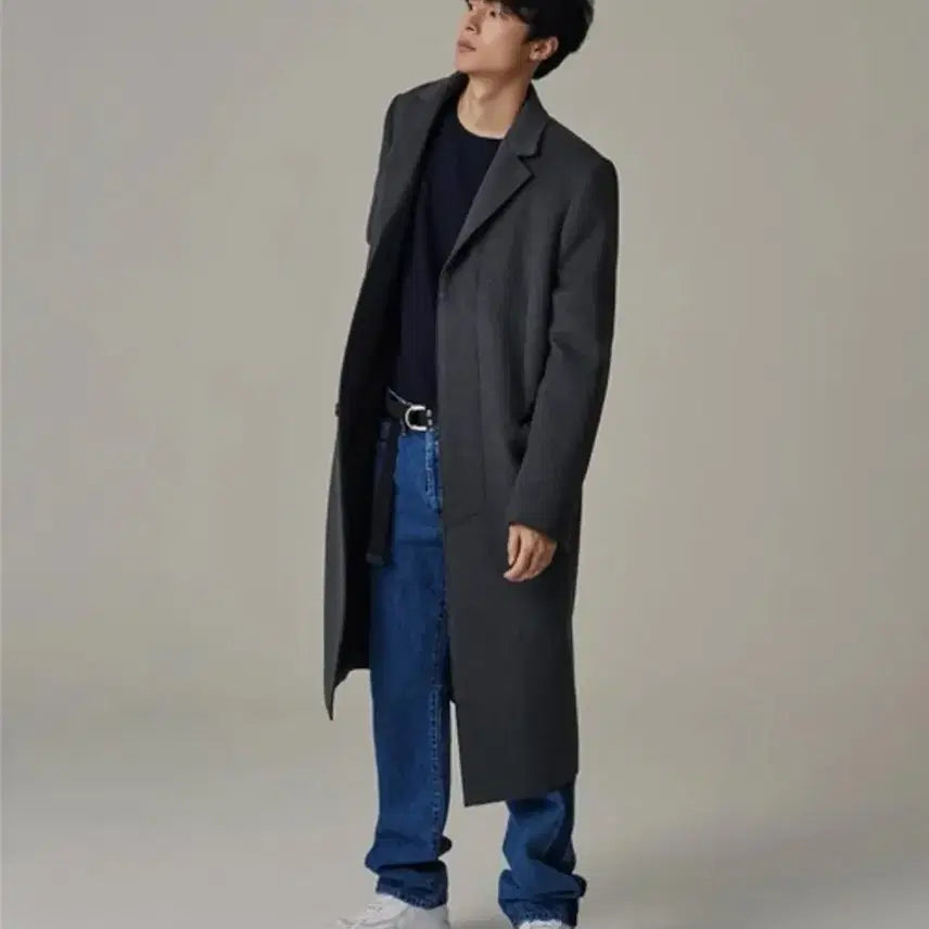 [BUNJANG] Tonywack Crudo Cashmere Cutting Coat / 토니웩 크루도 캐시미어 커팅코트