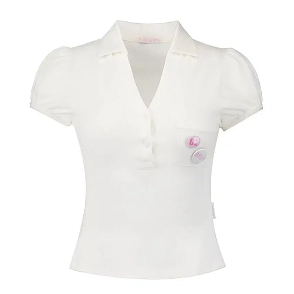 [BUNJANG] Sugar Club PK Shirt Ivory / 포어링 슈가클럽 셔츠 SUGAR CLUB PK SHIRT [IVORY]
