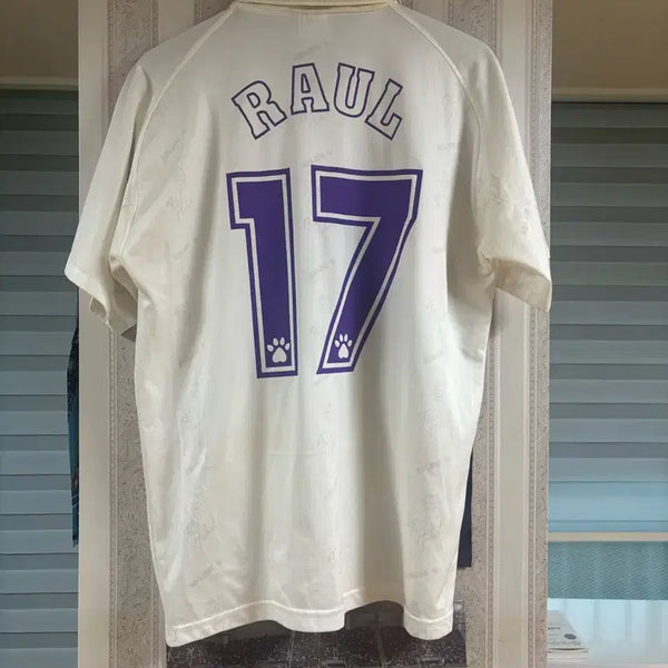 [BUNJANG] Real Madrid Raul #17 Jersey M (1994-1995) / 94-95 레알 마드리드 라울 17번 유니폼 M