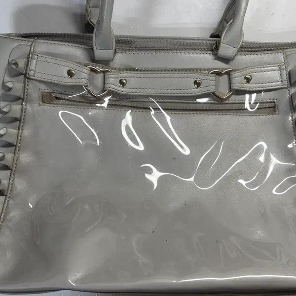 [BUNJANG] Jacquemart Heart Buckle Ita Bag A4 Grey / 자카마트 하트버클 이타백 a4 그레이