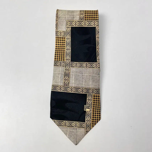 [BUNJANG] Pierre Pacha Geometric Pattern Necktie / Pierre pacha 피에르 파샤 넥타이 기하학 패턴