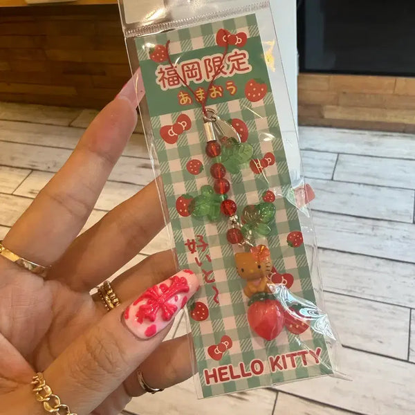 [BUNJANG] Hello Kitty Strawberry Strap (Limited Edition) / 헬로키티 지역 레어 한정 딸기 스트랩