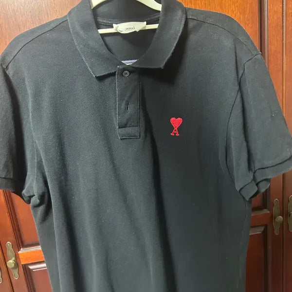 [BUNJANG] AMI T-shirt Black Heart Logo / 아미 카라티