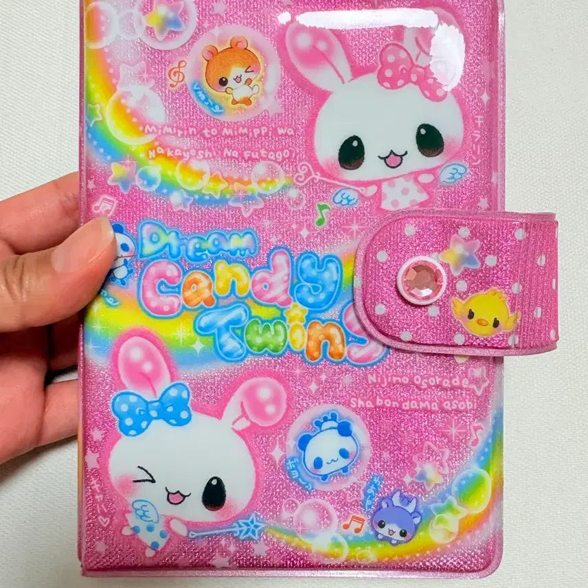 [BUNJANG] Sanrio Heisei Candy Twins 6-Ring Binder with Inserts (Unused) / 산리오 헤이세이 캔디트윈즈 6공 바인더 내지포함 미사용