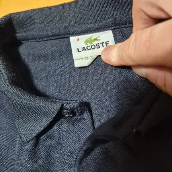 [BUNJANG] Lacoste Navy Collar T-shirt Size 4 / 라코스테 카라티 4