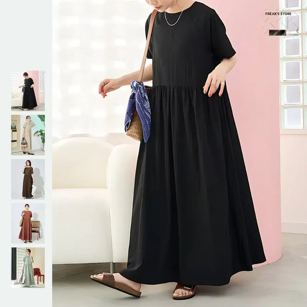 [BUNJANG] Frees Market Nylon Washed Tiered Dress / 프릭스 스토어 나일론 워셔 티어드 원피스