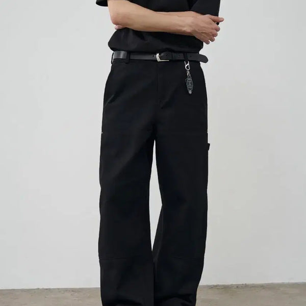 [BUNJANG] Alice Carpenter Wide Pants Black / 알리스 카펜터 와이드 팬츠