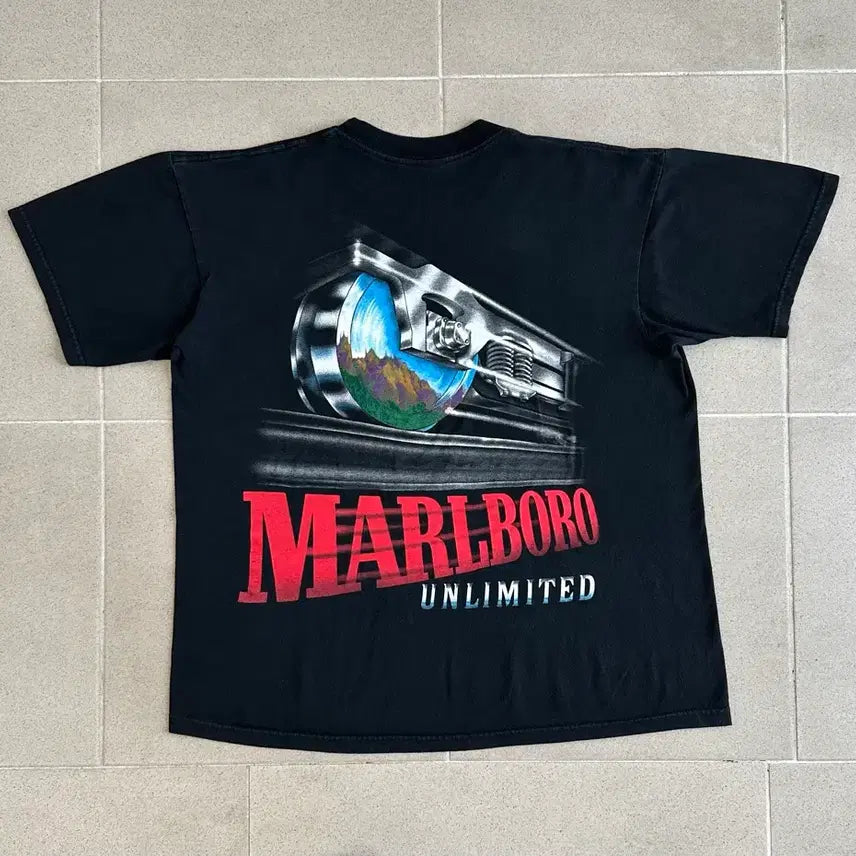 [BUNJANG] Vintage Marlboro T-Shirt (90s) / 90s 빈티지 말보로 티셔츠 트레인 Unlimited Train
