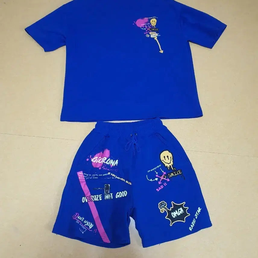 [BUNJANG] Men's Short-Sleeve T-Shirt and Shorts Set / 남자반팔반바지셋업