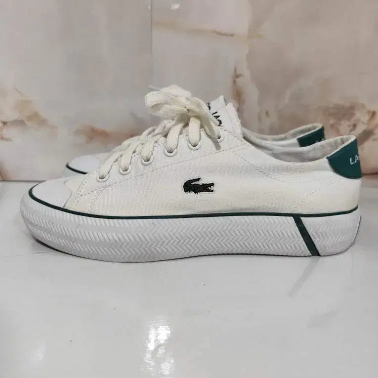 [BUNJANG] Lacoste GripShot Canvas Sneakers / uk4 230mm 라코스테 그립샷 스니커즈 캔버스화