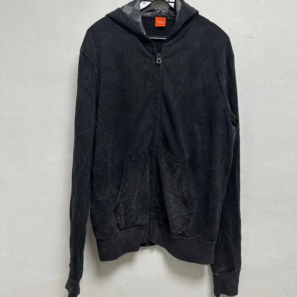 [BUNJANG] Hugo Boss Washed Hoodie Zip-Up / 휴고보스