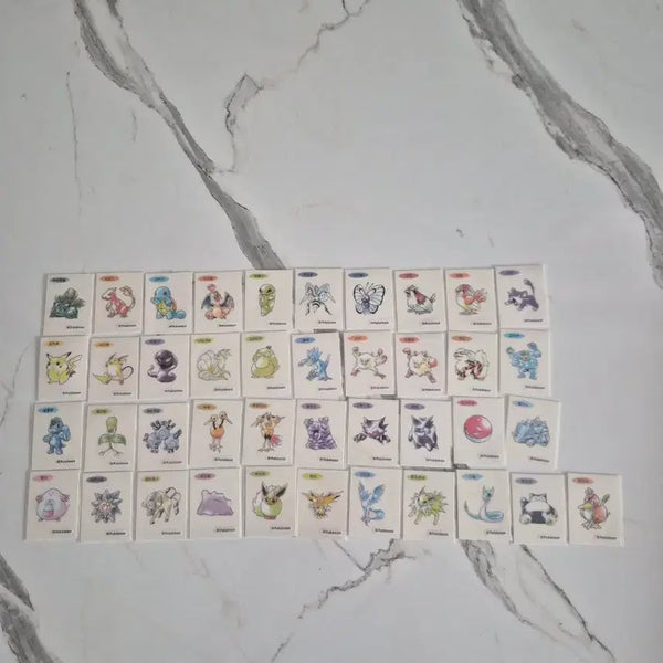 [BUNJANG] Pokemon 30th Anniversary Art Seal Bundle (41 pcs) / 포켓몬 띠부씰 30주년 아트씰 41장 일괄판매합니다