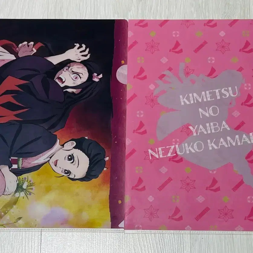 [BUNJANG] Demon Slayer Nezuko L-Folder Clear File / 귀멸의칼날 네즈코 클리어파일 L자파일