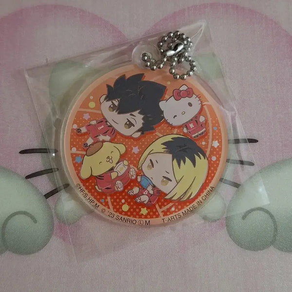 [BUNJANG] Haikyuu!! x Sanrio Collaboration Acrylic Keychain Kuroo & Kenma (KuroKen) / 하이큐 산리오 콜라보 아크릴 키링 쿠로오 켄마 쿠로켄