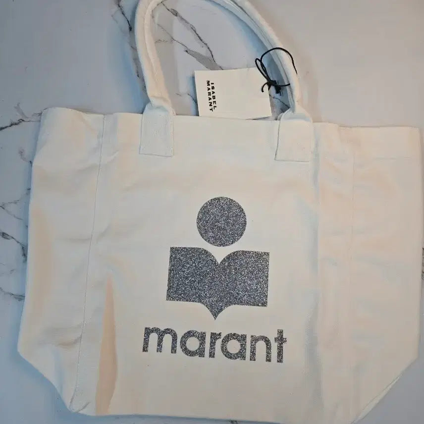 [BUNJANG] Isabel Marant Canvas Tote Bag White / 이자벨마랑 캔버스 토트백 화이트