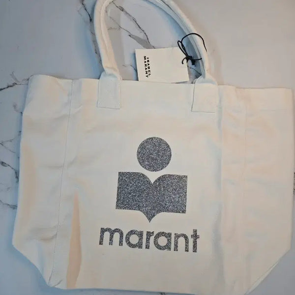 [BUNJANG] Isabel Marant Canvas Tote Bag White / 이자벨마랑 캔버스 토트백 화이트