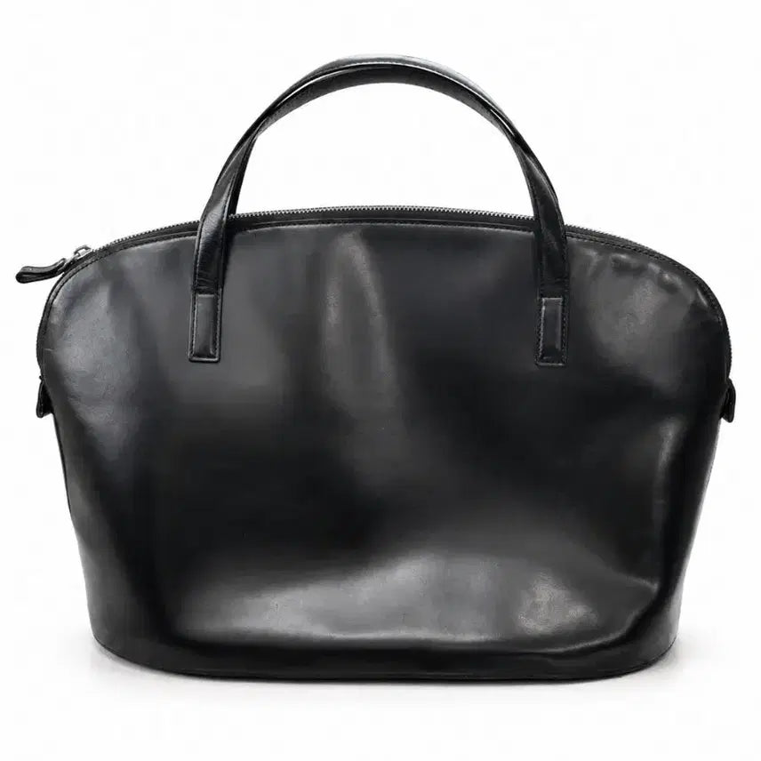 [BUNJANG] Yohji Yamamoto Noir Leather Round Tote Bag / 요지야마모토 느와르 레더 라운드 토트백