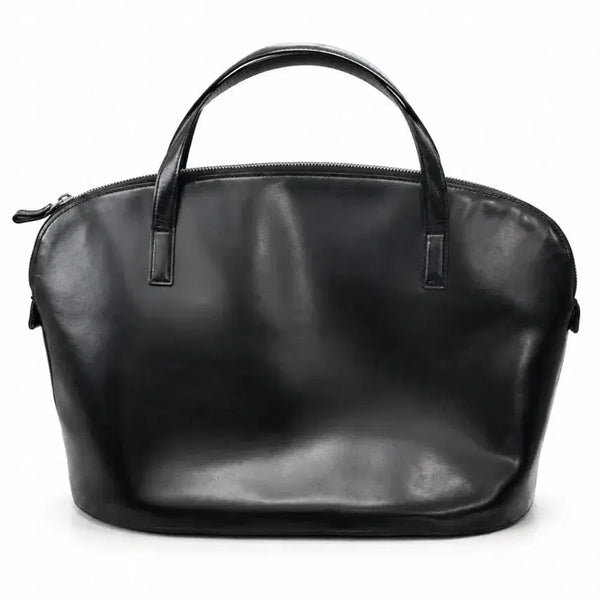 [BUNJANG] Yohji Yamamoto Noir Leather Round Tote Bag / 요지야마모토 느와르 레더 라운드 토트백
