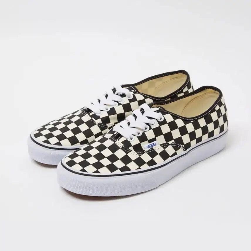 [BUNJANG] Vans Authentic Checkerboard Black/White Shoes / 반스 어센틱 체커보드 블랙:화이트 245
