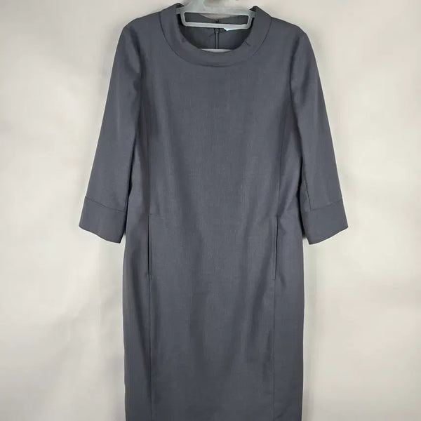 [BUNJANG] BCBG Women's 7/10 Sleeve Midi Dress Grey / [무료배송]BCBG 여성 85-94-155 얇은 스판 원단 7부소매 미디 원피스 그레이