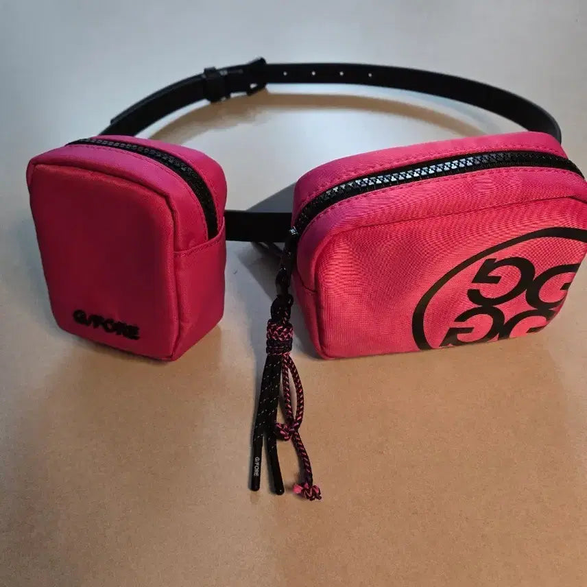 [BUNJANG] G/FORE Two Pocket Belt Bag Pink / 지포어 투포켓 벨트백 핑크