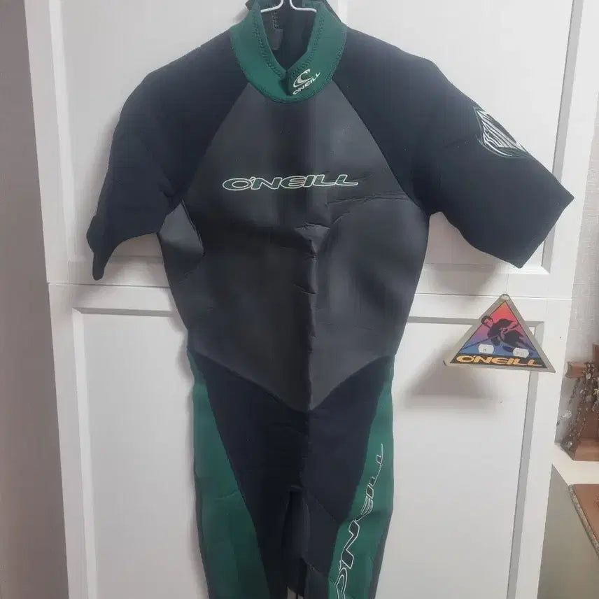[BUNJANG] O'Neal Short Sleeve Wetsuit Black/Green M Size / 새것 오닐 웻수트 블랙/그린 O'Neal 수상스포츠 웨이크