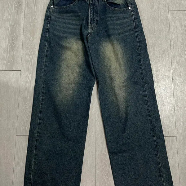 [BUNJANG] DECEIT Mid Rise Wide Denim Jeans / 데케트 미드라이즈 와이드 데님 30