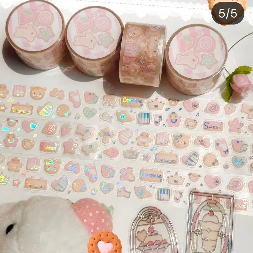 [BUNJANG] Seolgi Icing Cookie Kiss Cut Washi Tape / 띵) 설기 아이싱쿠키 키스컷 마테