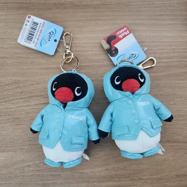 [BUNJANG] Pingu Raincoat Doll Keyring New / (새제품) 핑구 우비 인형키링