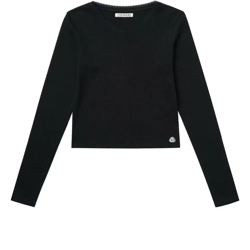 [BUNJANG] Koiseio Lace Waffle Long Sleeve / 코이세이오 레이스 와플 롱슬리브